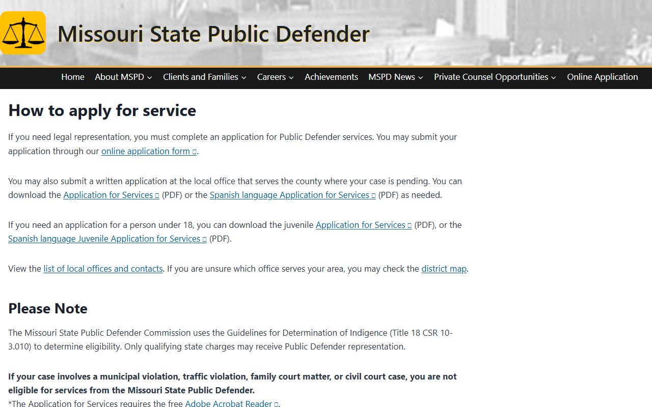 Butler County court charges after arrest public defender application process