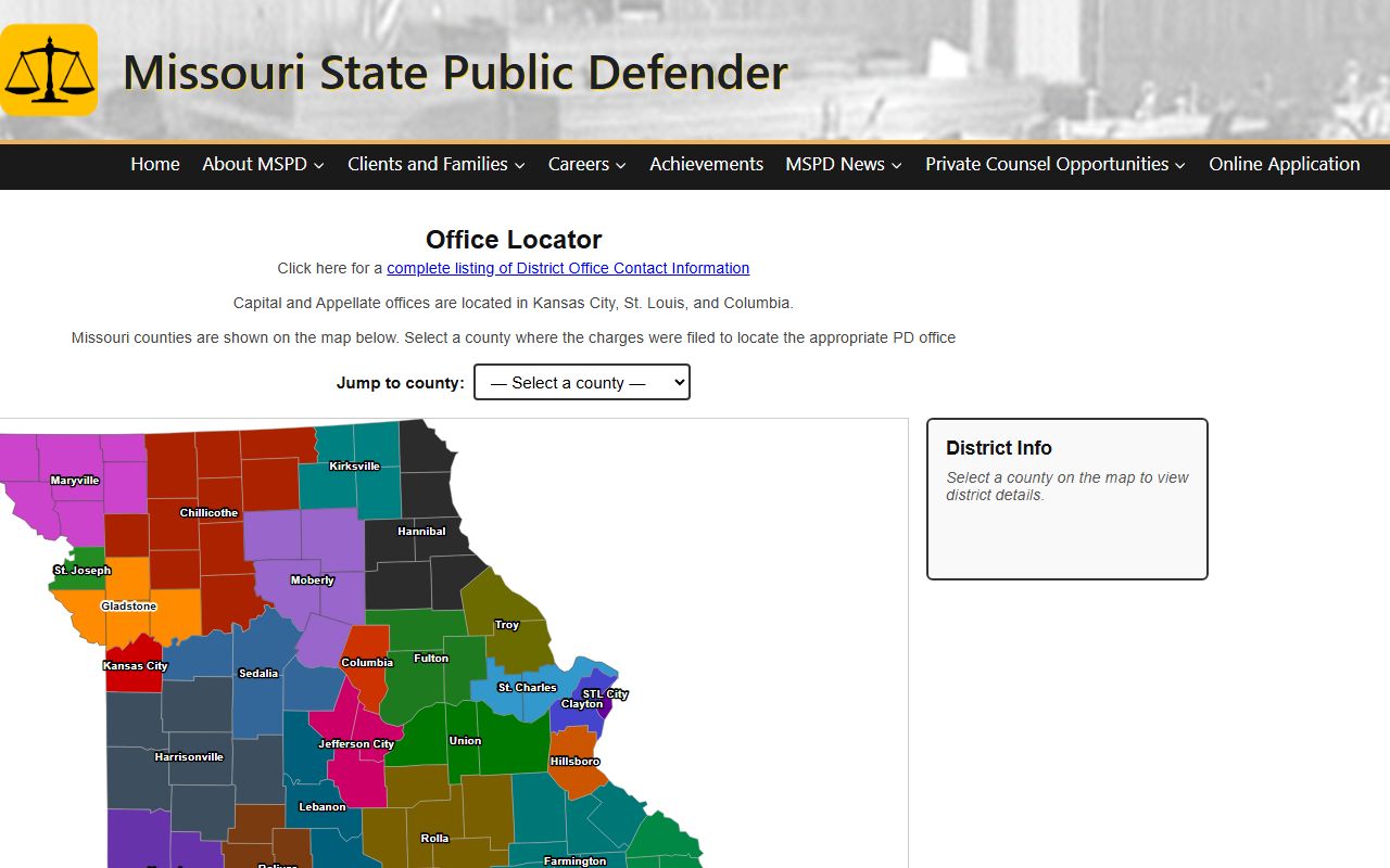 Butler County court charge records public defender office locator
