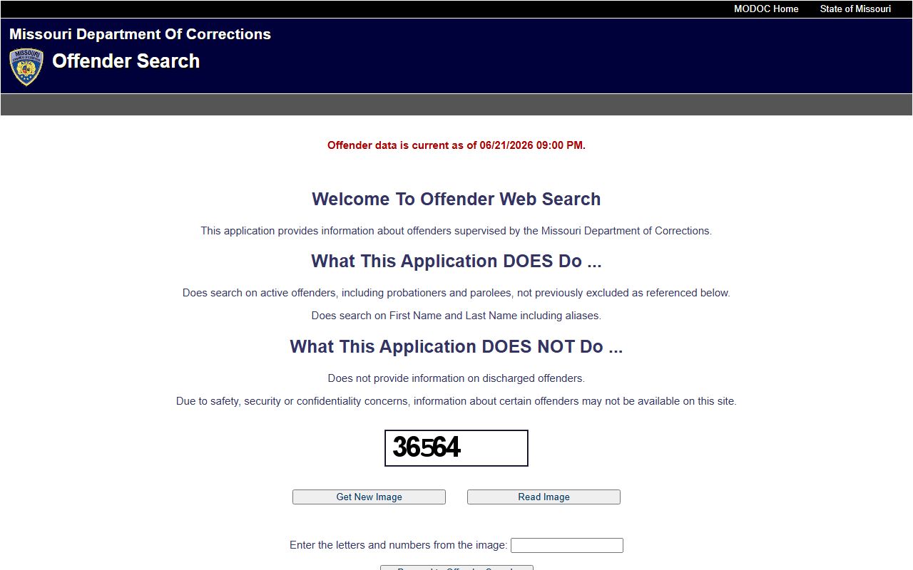 Butler County inmate search Missouri DOC offender search