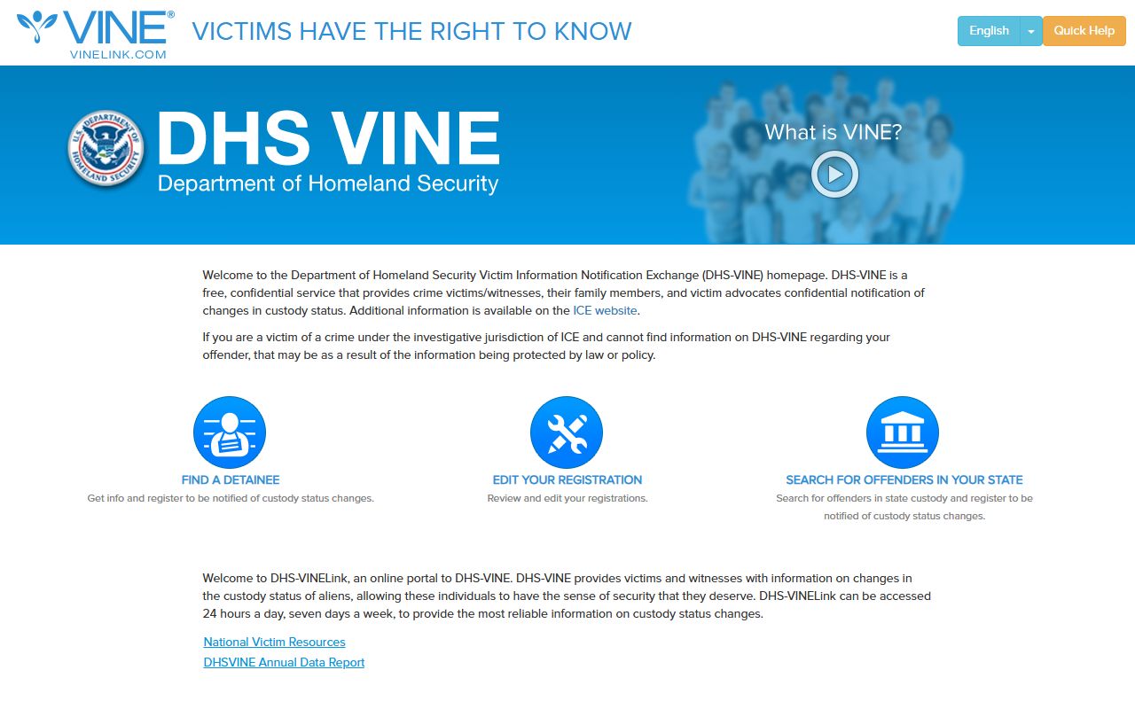 Butler County inmate records VINELink custody notification portal